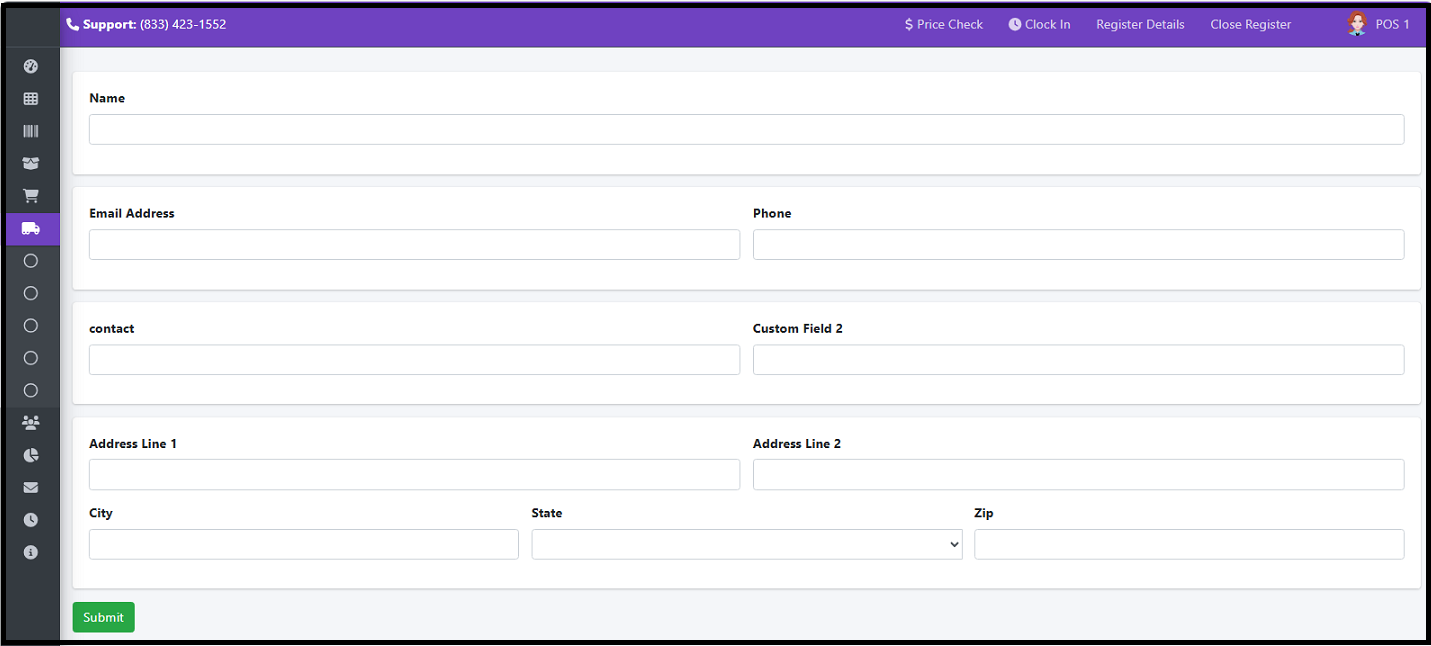 Create New Supplier - Form